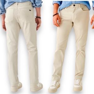 NEW Faherty Pants Comfort Twill Mens 31 x33 Organic Cotton Stone Classic Stretch